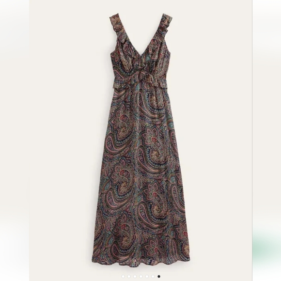 Tie-Back Ruffled Maxi Dress - Picture 2 of 9